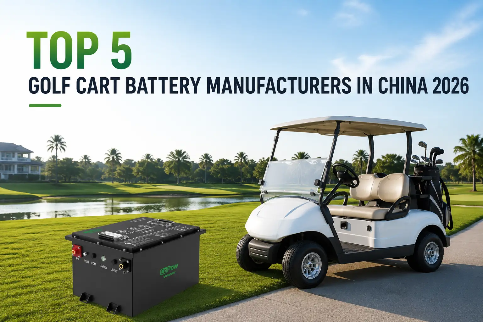 5 nhà sản xuất pin xe golf hàng đầu tại Trung Quốc năm 2026